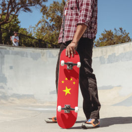 Flagge Chinas Skateboard