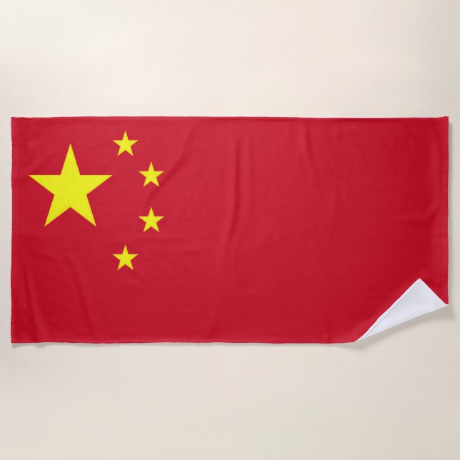 Flagge Chinas Strandtuch (Vorderseite)