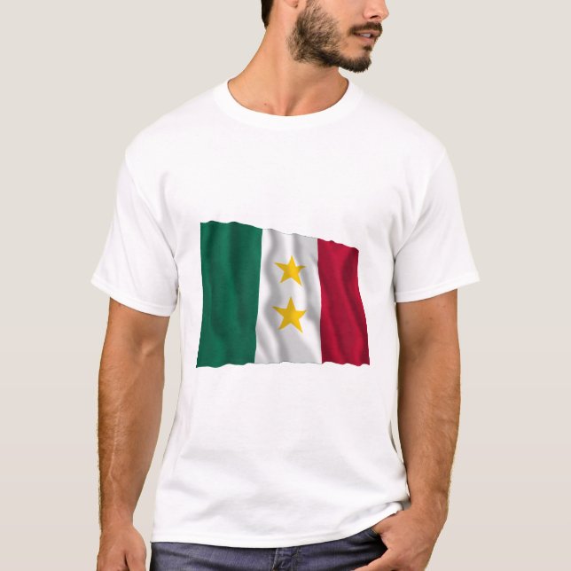 Flagge Coahuilas y Tejas T-Shirt (Vorderseite)