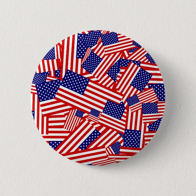 Flagge-Collage Button (Vorderseite)