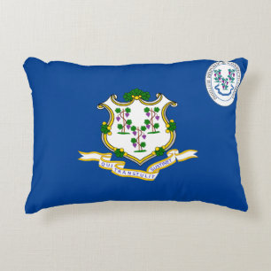 Flagge Connecticut Dekokissen