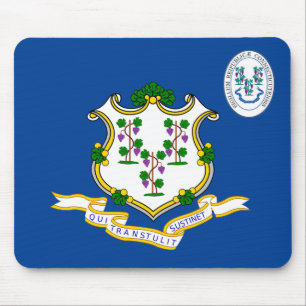 Flagge Connecticut Mousepad