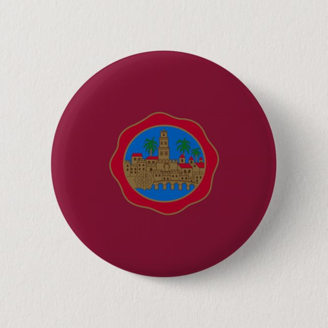 Flagge Cordobas (Spanien) Button (Vorderseite)