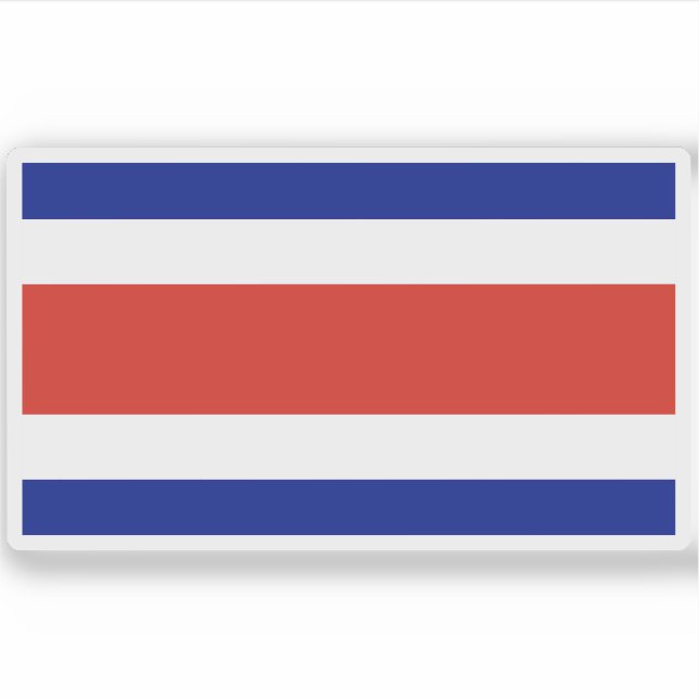 Flagge Costa Ricas Aufkleber (Vorderseite)