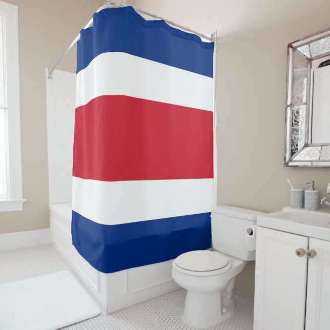 Flagge Costa Ricas Duschvorhang (Beispiel)