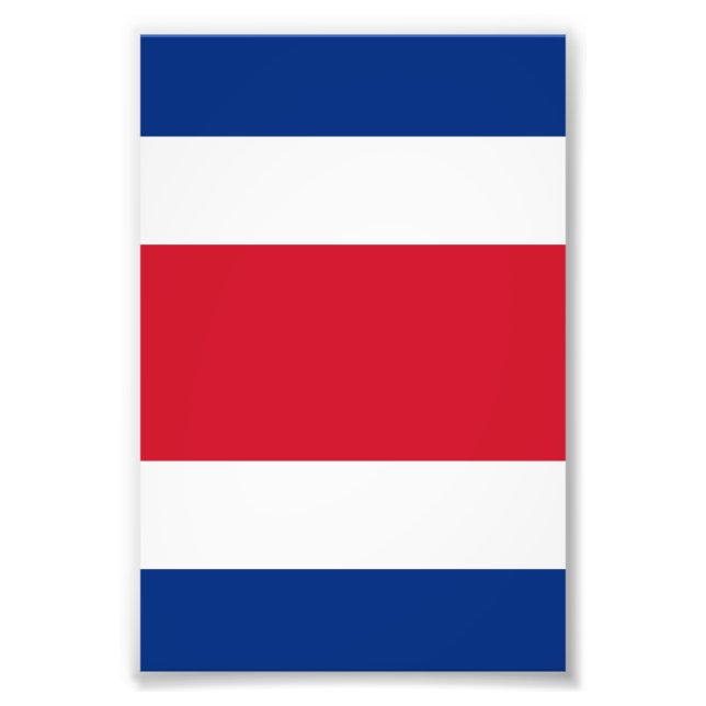 Flagge Costa Ricas Fotodruck (Vorne)