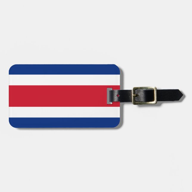 Flagge Costa Ricas Gepäckanhänger (Vorderseite horizontal)