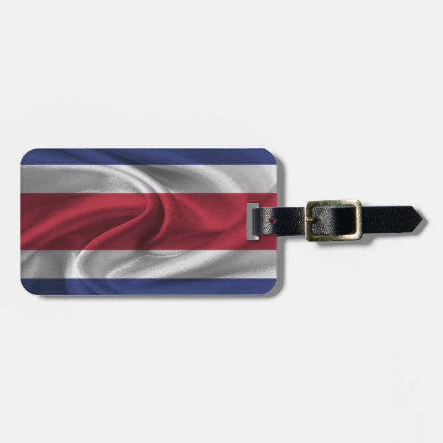 Flagge Costa Ricas Gepäckanhänger (Vorderseite horizontal)