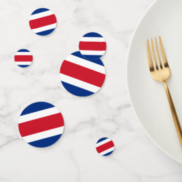 Flagge Costa Ricas Konfetti