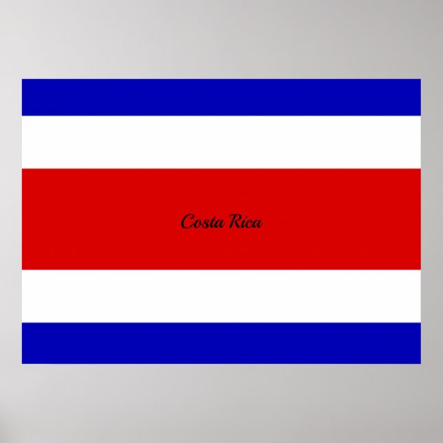 Flagge Costa Ricas Poster (Vorne)