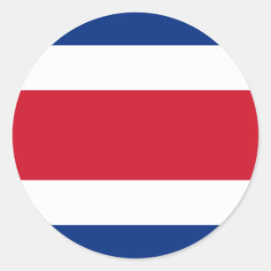 Flagge Costa Ricas Runder Aufkleber