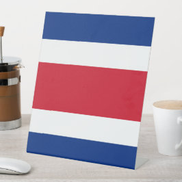 Flagge Costa Ricas Sockelschild