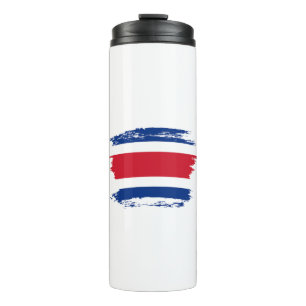 Flagge Costa Ricas Thermosbecher