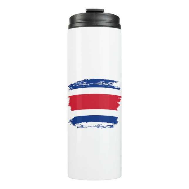 Flagge Costa Ricas Thermosbecher (Vorderseite)
