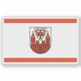 Flagge Cottbus, Deutschland Aufkleber