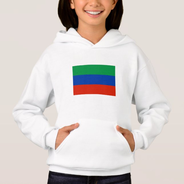 Flagge Dagestan Hoodie (Vorderseite)