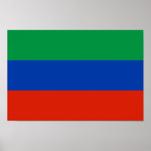 Flagge Dagestan Poster
