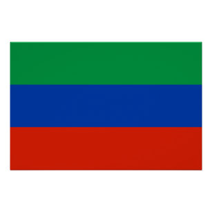 Flagge Dagestan Poster