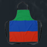 Flagge Dagestan Schürze<br><div class="desc">Patriotische Flagge von Dagestan.</div>