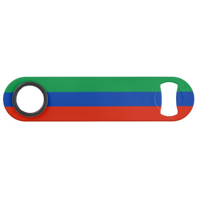 Flagge Dagestan Speed Flaschenöffner (Vorderseite (Horizontal))