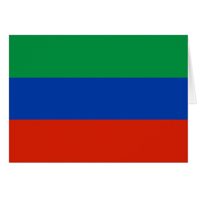 Flagge Dagestans (Vorderseite (Horizontal))