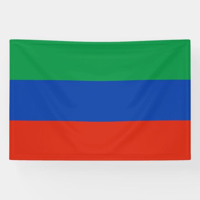 Flagge Dagestans Banner (Horizontal)