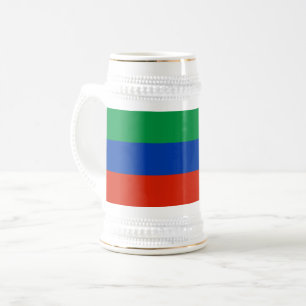 Flagge Dagestans Bierglas