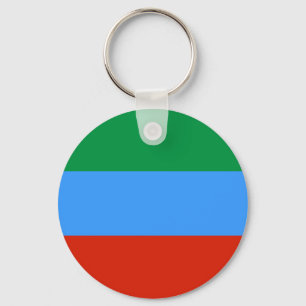 Flagge Dagestans, Russland Schlüsselanhänger