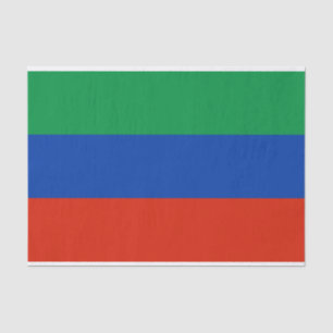 Flagge Dagestans Seidenpapier