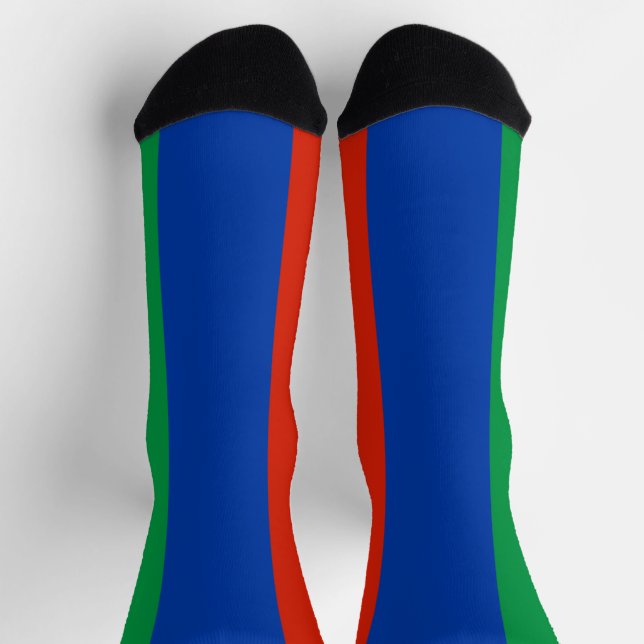 Flagge Dagestans Socken (Oben)