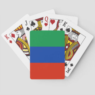 Flagge Dagestans Spielkarten