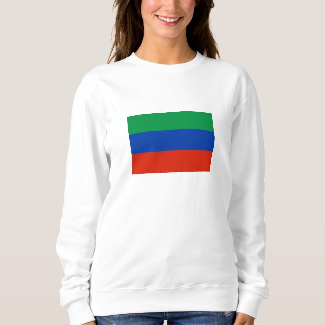 Flagge Dagestans Sweatshirt (Vorderseite)