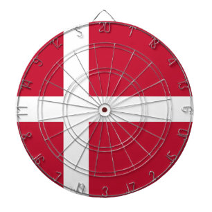 Flagge Dänemarks Dartscheibe