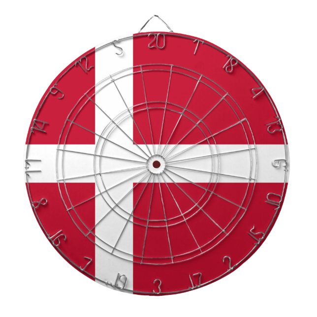 Flagge Dänemarks Dartscheibe (vorne)