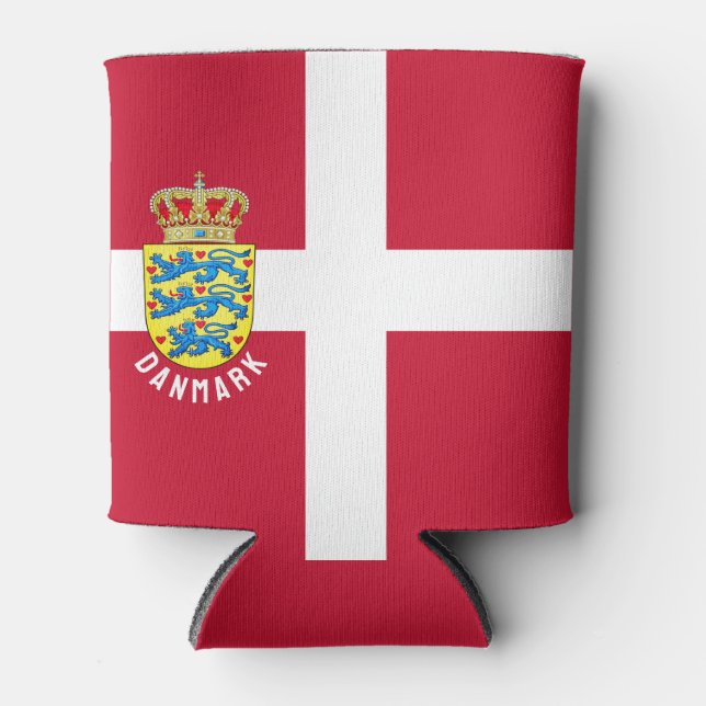 Flagge Dänemarks Dosenkühler (Vorderseite)