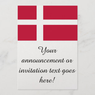 Flagge Dänemarks Einladung