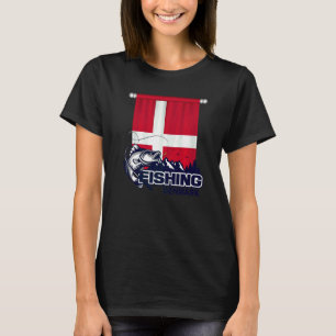 Flagge Dänemarks Fischerei in Dänemark Dänemark T-Shirt