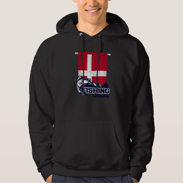 Flagge Dänemarks Fischerei in Dänemark Fischerei Hoodie (Vorderseite)