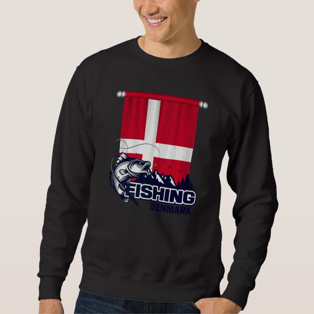 Flagge Dänemarks Fischerei in Dänemark Fischerei Sweatshirt (Vorderseite)