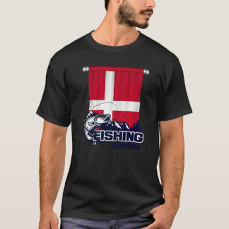Flagge Dänemarks Fischerei in Dänemark Fischerei T-Shirt