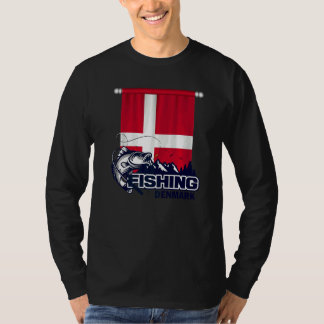 Flagge Dänemarks Fischerei in Dänemark Fischerei T-Shirt