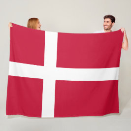 Flagge Dänemarks Fleecedecke