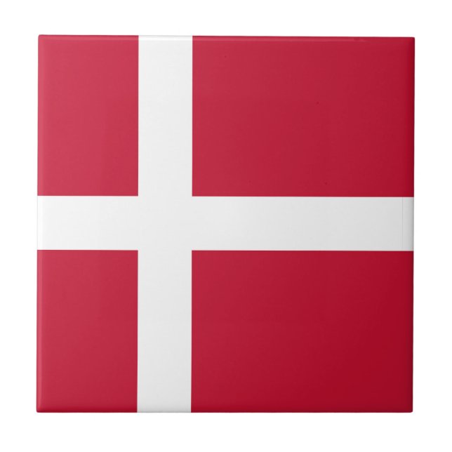 Flagge Dänemarks Fliese (Vorderseite)