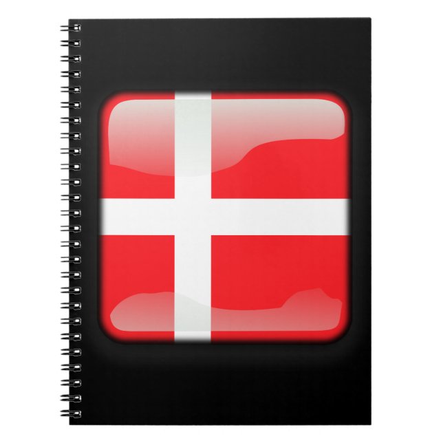 Flagge Dänemarks Notizblock (Vorderseite)
