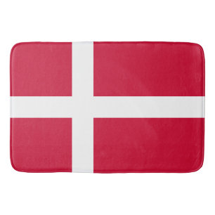 Flagge Dänemarks oder dänischer Stoff Badematte