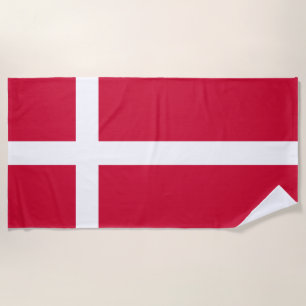 Flagge Dänemarks oder dänischer Stoff Strandtuch