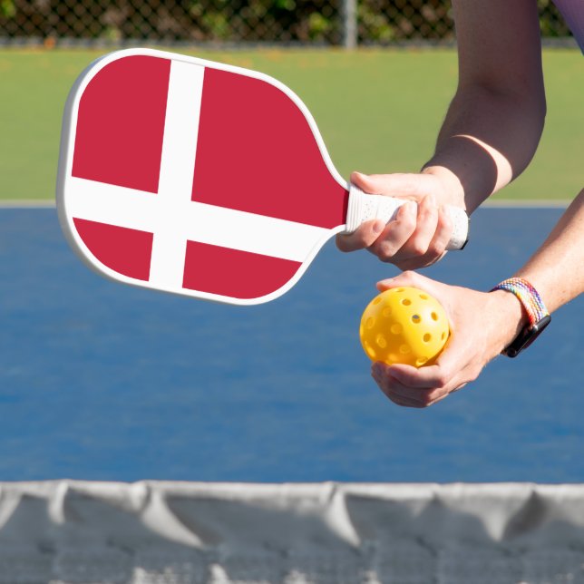 Flagge Dänemarks Pickleball Schläger (InSitu)