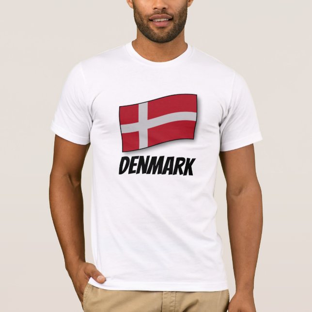 Flagge Dänemarks T-Shirt (Vorderseite)
