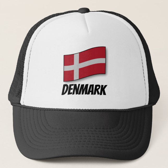 Flagge Dänemarks Truckerkappe (Vorderseite)