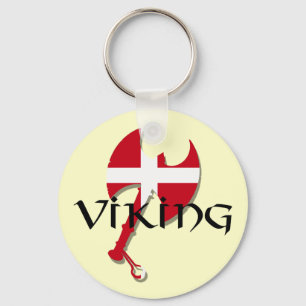 Flagge Dänische-Vikings Dänemark Axt Schlüsselanhänger